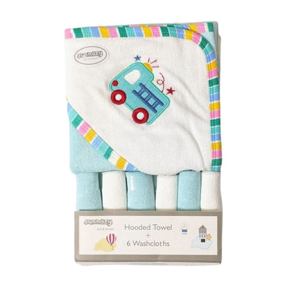 Sunnozy Soft & Gentle Hooded Towel Set for Babies