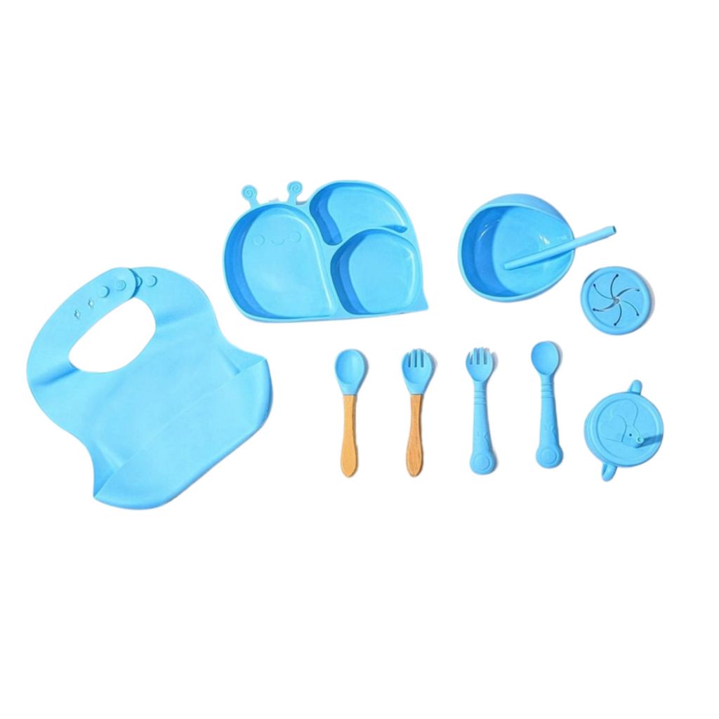 Silicone Baby Feeding Set - 10 Piece Kit