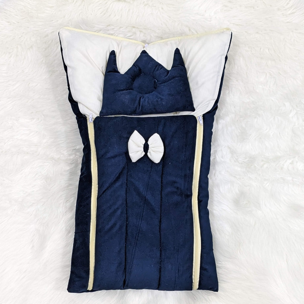 Premium Velvet Carry Nest - Navy Blue