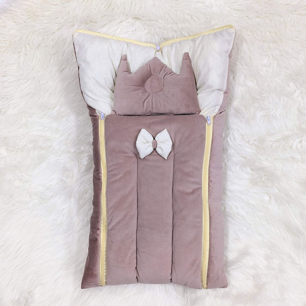 Premium Velvet Carry Nest - Dusty Pink