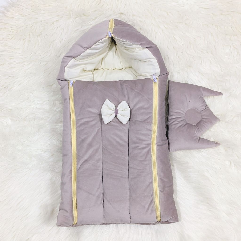 Premium Velvet Carry Nest - Dusty Purple