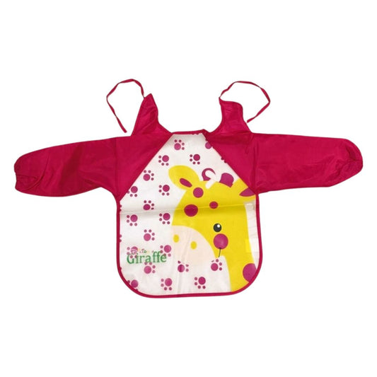 Giraffe Long-Sleeve Feeding Bib