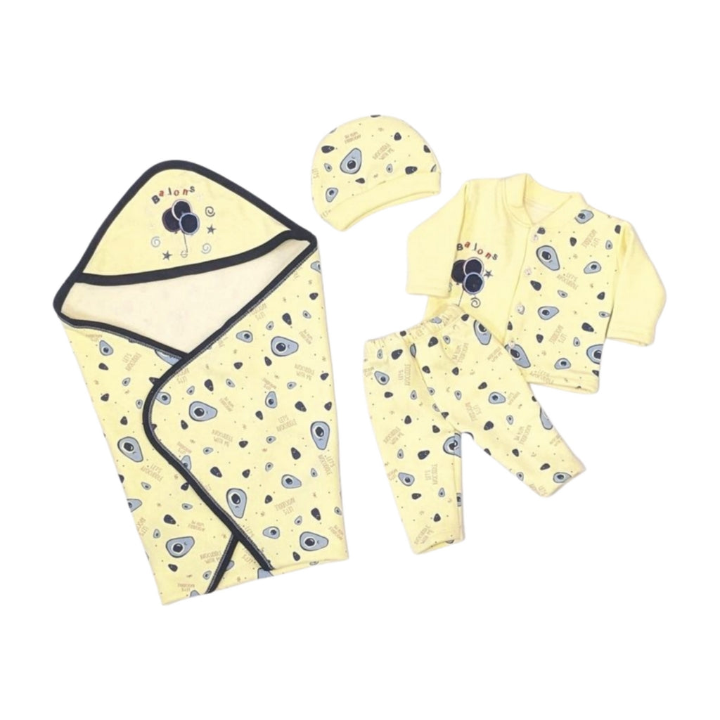 Cozy Avocado Baby 4-Pcs Winter Fleece Set