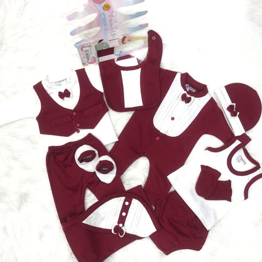 Valuable Gift Set For New Born - Maroon