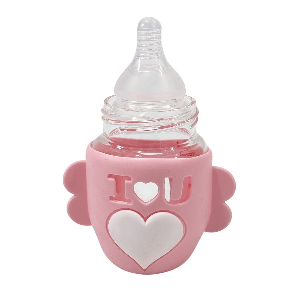 Baby Glass Feeder with Silicon Cover