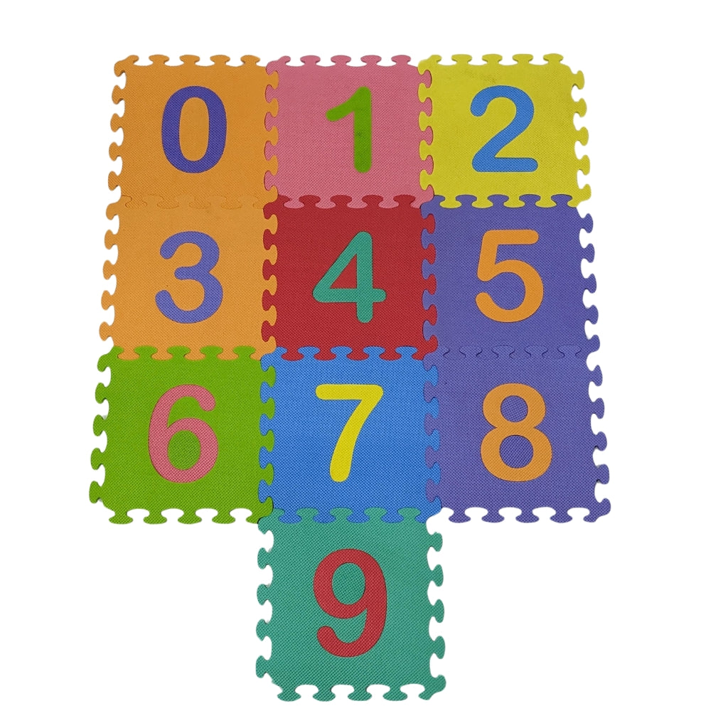 Interlocking Foam Puzzle Mat with Numbers 0-9 – Little Family