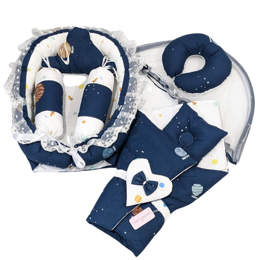 Galaxy Theme Baby 9-PC's Bedding Set