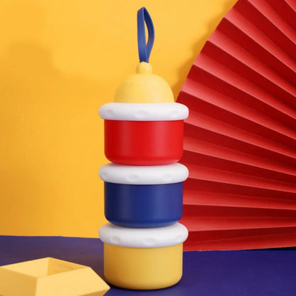 3-Tier Baby Milk Powder & Snack Organizer – Portable & Leakproof