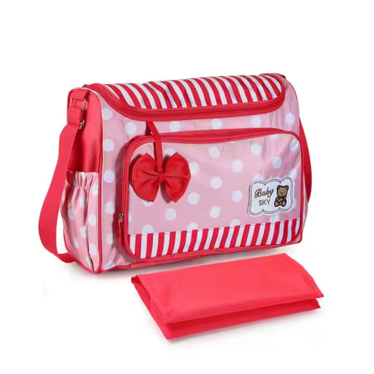 Polka Dot Diaper Bag – Durable & Spacious