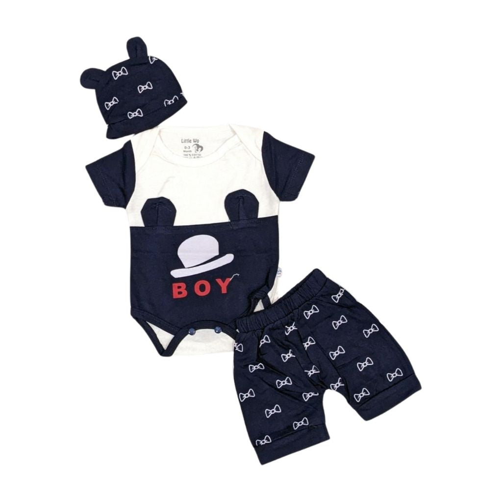3-Piece Baby Boy Outfit – “Little Gentleman”