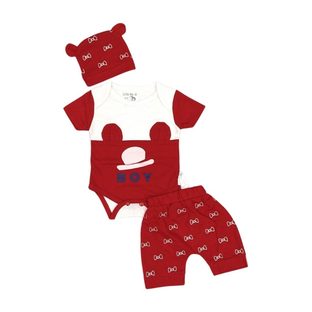 3-Piece Baby Boy Outfit – “Little Gentleman”