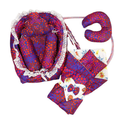 Premium Silk Spider Print Baby Bedding Set - 9 Pieces