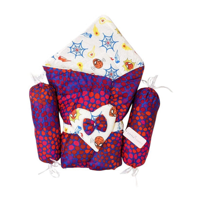 Premium Silk Spider Print Baby Bedding Set - 9 Pieces