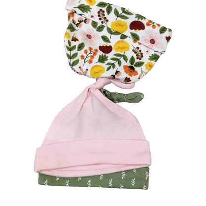 Hudson Baby 3-Pack Knot Top Hats – For Newborns