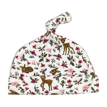 Hudson Baby 3-Pack Knot Top Hats – Soft Cotton for Newborns