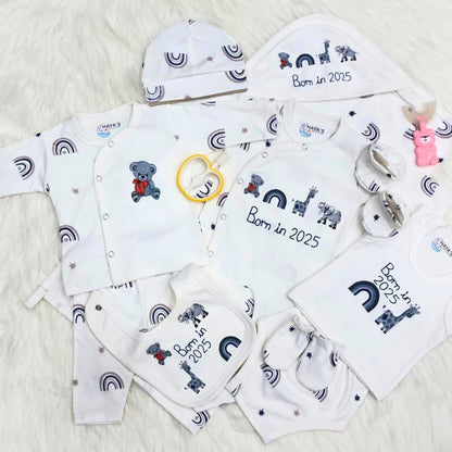 Born in 2025 Newborn Starter Set - Navy Blue