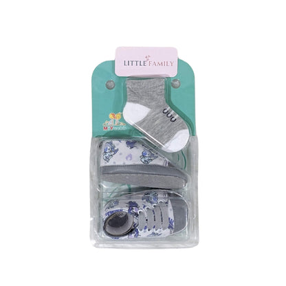 Baby Essentials Deep Grey Sneakers with Matching Socks Set