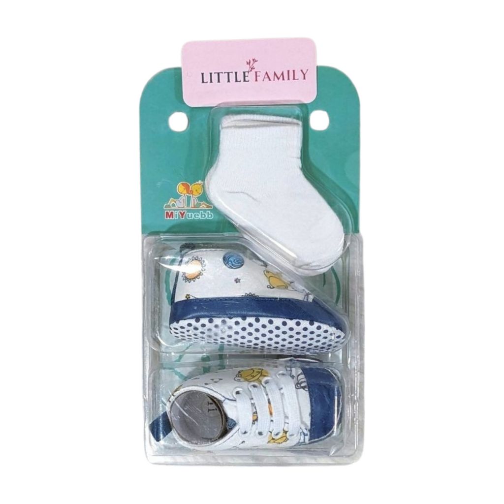 Baby Essentials - Blue Sneakers & Socks Combo