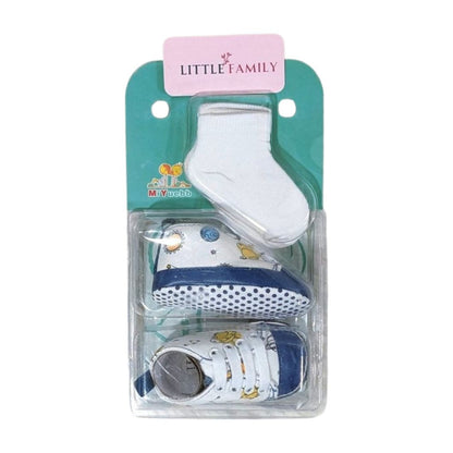 Baby Essentials - Blue Sneakers & Socks Combo