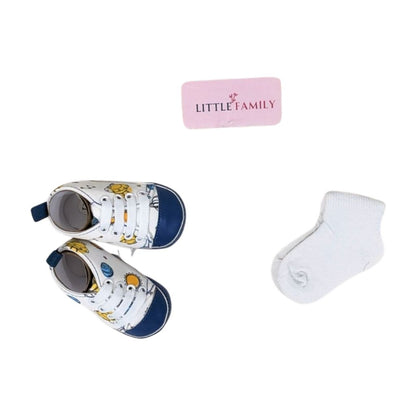 Baby Essentials - Blue Sneakers & Socks Combo