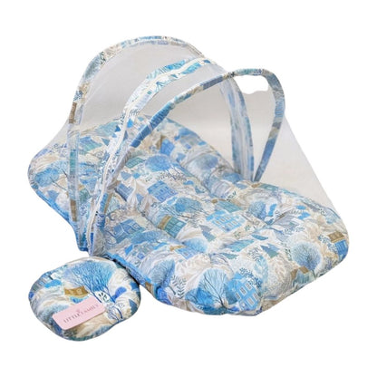 SnowTree Cotton Baby Bed with Mosquito Net – Large Size