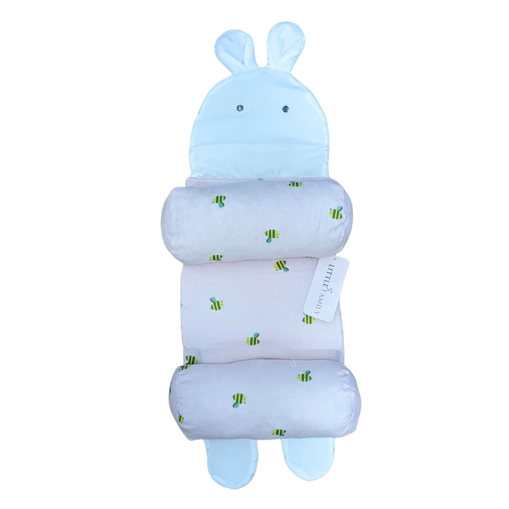 Buzzy Bee Bunny Baby Head Shaping Pillow – Ergonomic Support