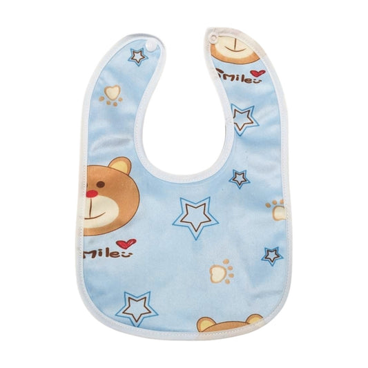 Blue Star & Bear Waterproof Baby Bib
