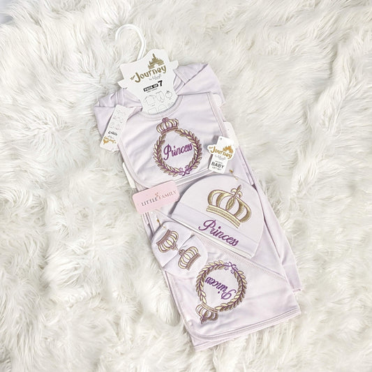 Purple Journey 7-Piece Newborn Starter Set – "Princess" Edition