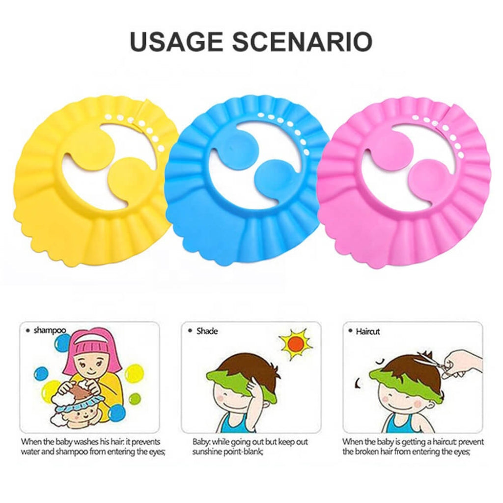 Silicone Baby Shower Cap