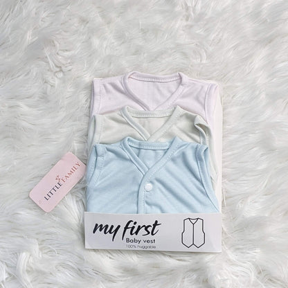 Soft Cotton Baby Vest Set – Pack of 3