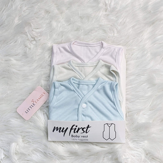 Soft Cotton Baby Vest Set – Pack of 3