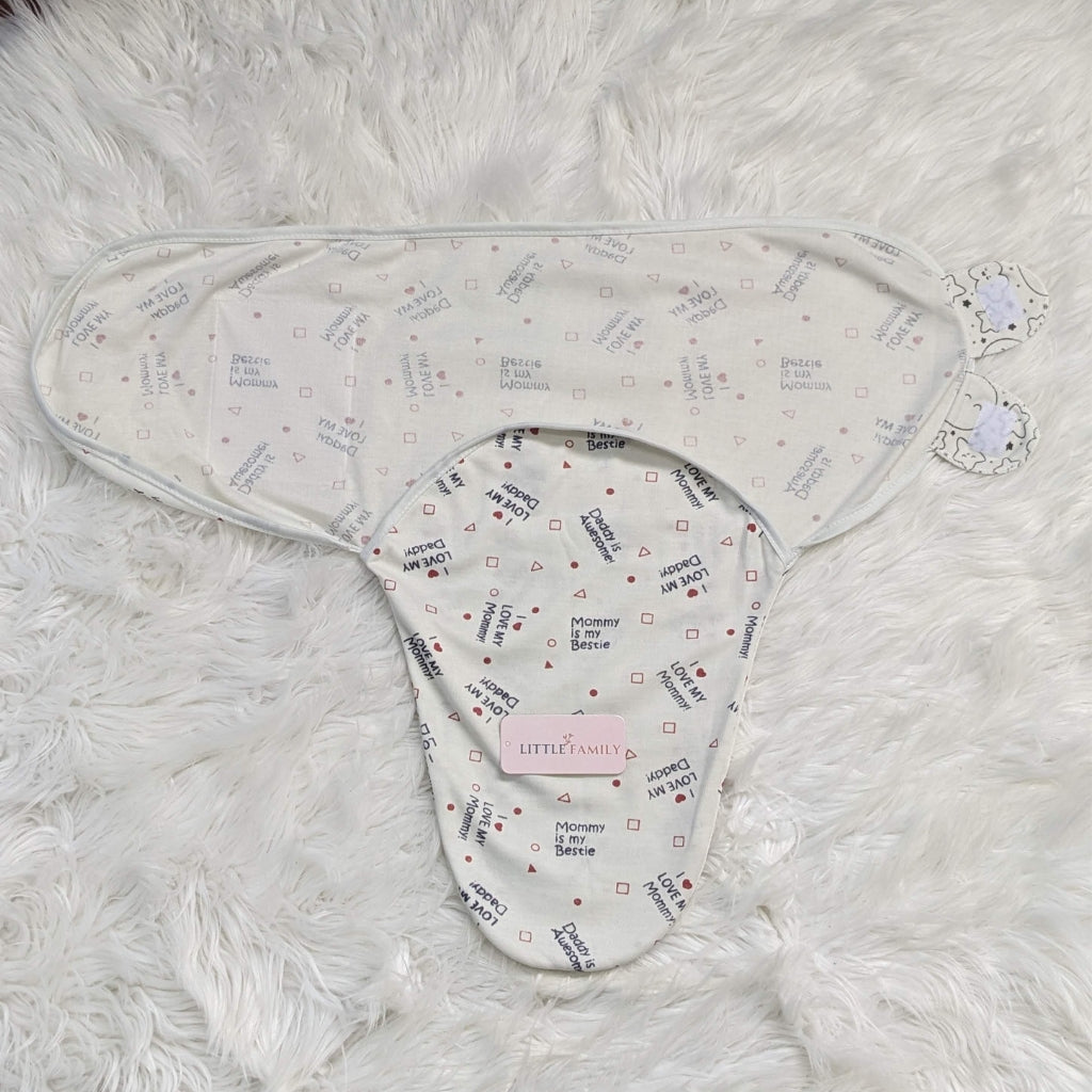 "I Love My Parents" Baby Swaddle