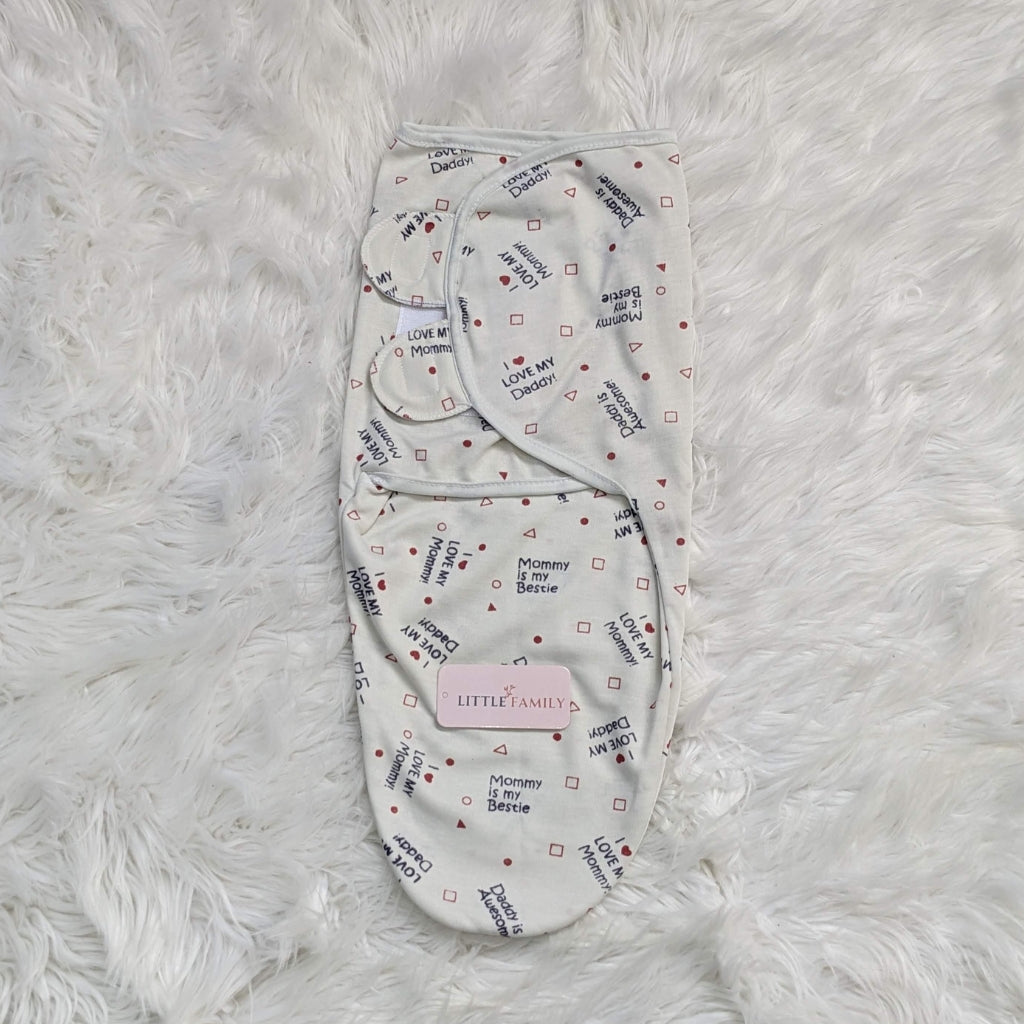 "I Love My Parents" Baby Swaddle