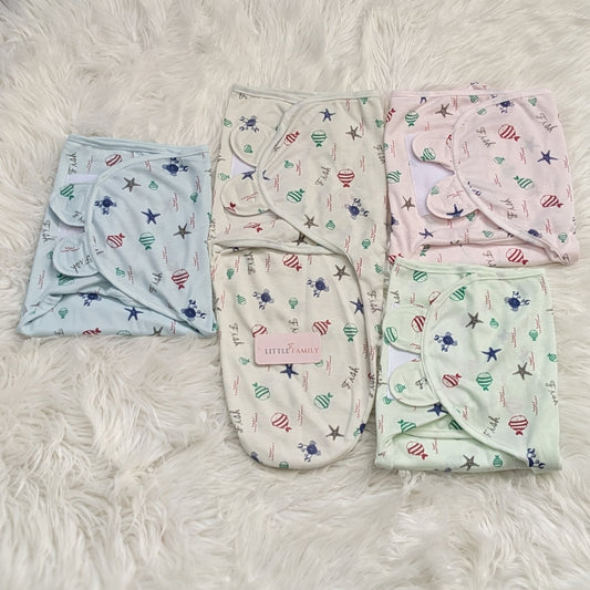 Starfish & Hot Air Balloon Baby Swaddle