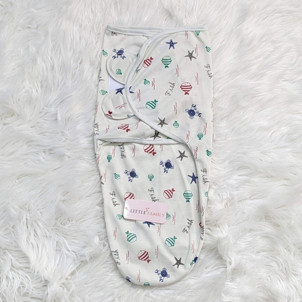 Starfish & Hot Air Balloon Baby Swaddle