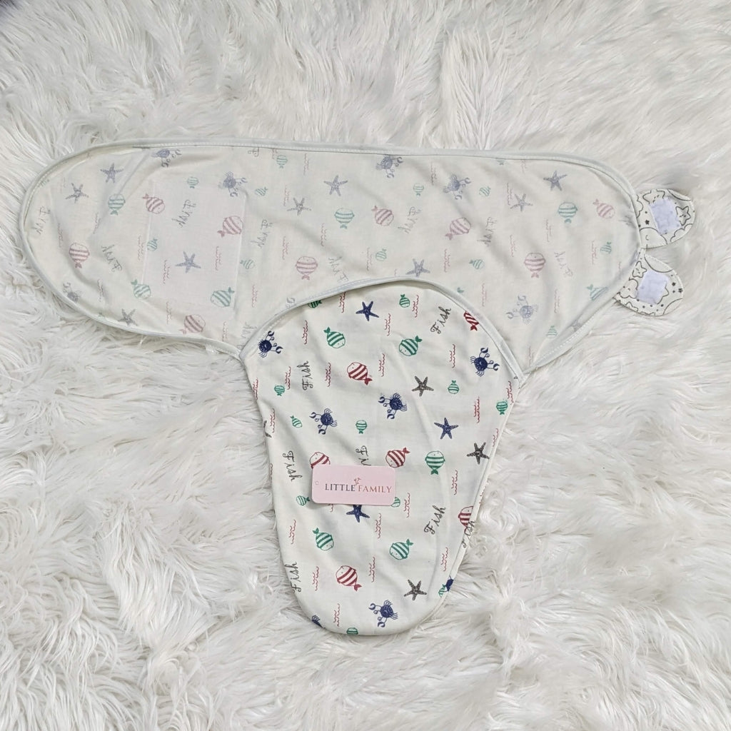 Starfish & Hot Air Balloon Baby Swaddle