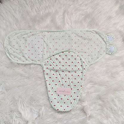 Dotted Heart Baby Swaddle
