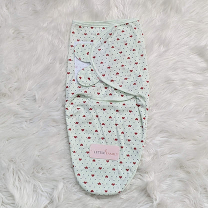 Dotted Heart Baby Swaddle