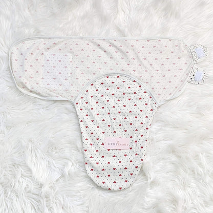 Dotted Heart Baby Swaddle