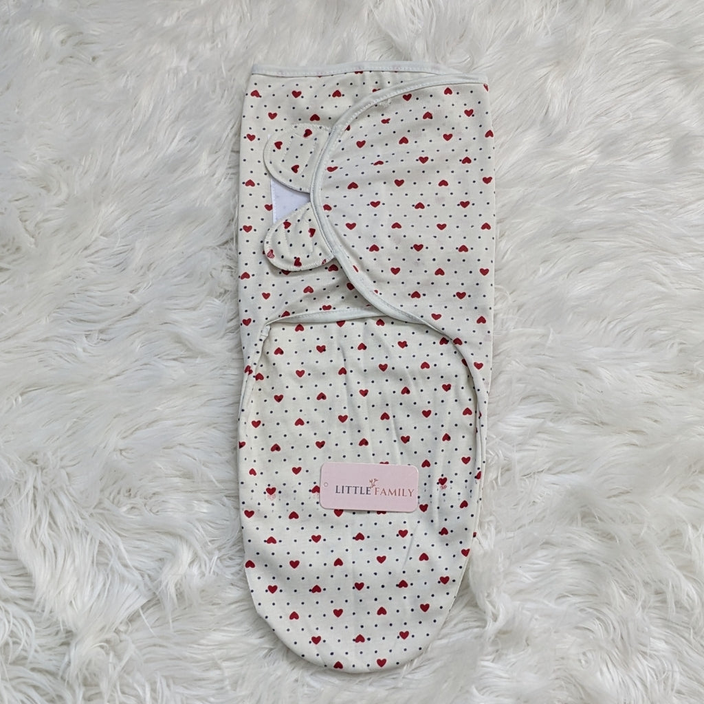 Dotted Heart Baby Swaddle