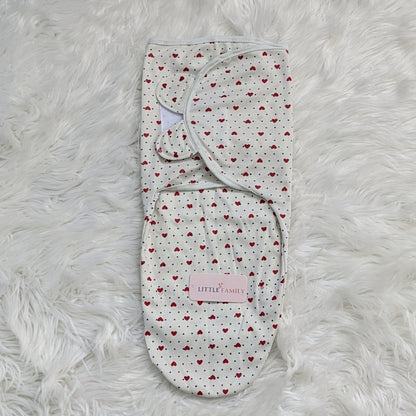 Dotted Heart Baby Swaddle