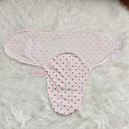 Dotted Heart Baby Swaddle