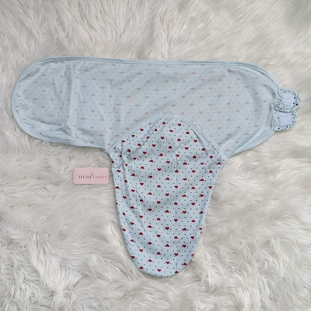 Dotted Heart Baby Swaddle