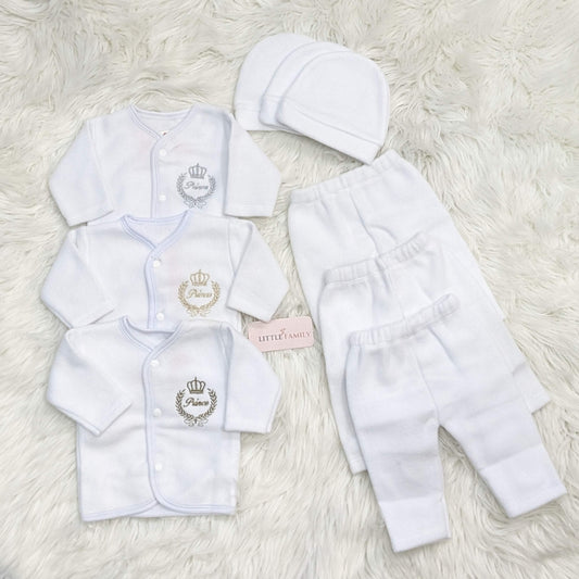 3-Piece Newborn Winter Set – "Prince" Embroidery