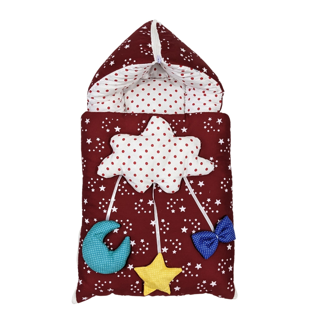 Starry Dreams Baby Carry Nest – Maroon
