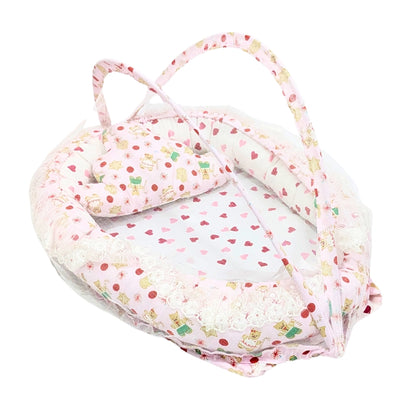 Rosey Heart Baby Bedding Set - 9 Pieces