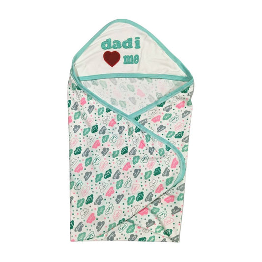 Dadi Loves Me Embroidered Wrapping Sheet