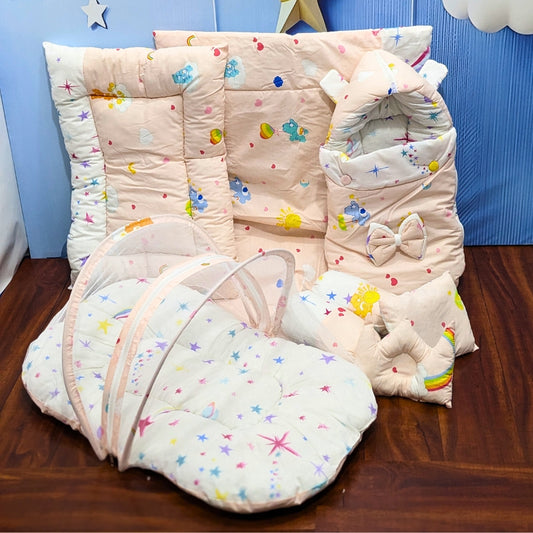 Cloud Bear Baby Bedding Set - 8 Pieces (Large)
