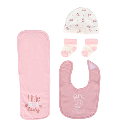Baby Girl 4-Piece Bloom Essentials Set - Cute & Sassy