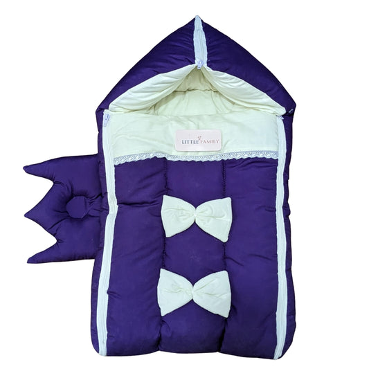 Royal Bow Baby Nest – Purple